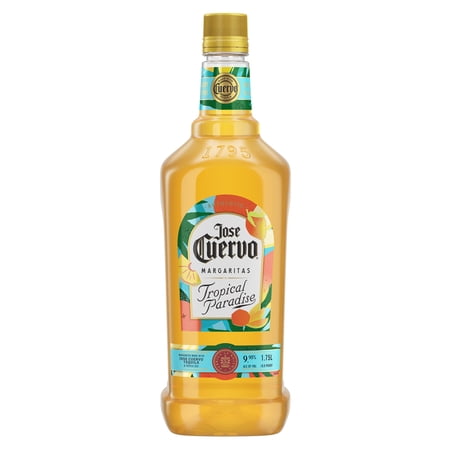 Jose Cuervo Authentic Margarita Tropical Paradise Cocktail, 1.75 L Plastic Bottle, 9.95% ABV