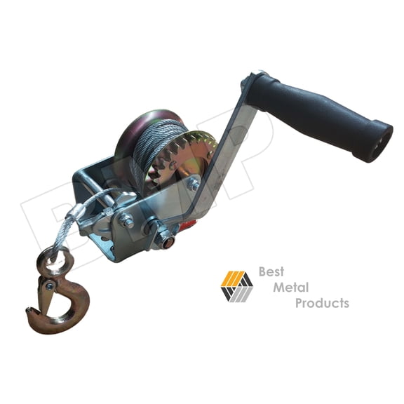600 lbs Hand Winch Heavy Duty Steel cable Crank Gear Winch ATV Boat Trailer 0900170
