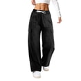 thumbnail image 2 of DORKASM Cargo Pants for Women 28"/30" Lightweight Quick Dry Casual Travel Pants Work Hiking Outdoor Trousers with Pockets Black 2XL, 2 of 6