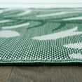 thumbnail image 3 of World Rug Gallery Tropical Leaf Reversible Recycled Plastic Outdoor Picnic Mat, Camping Rug, RV Rug - GREEN 7'10"x10', 3 of 9