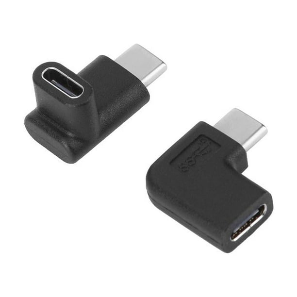 Ángulo 90 grados USB 3.1 Tipo C Adaptador convertidor USB-C a (C)