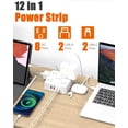 thumbnail image 3 of Adaptador de toma Power Strip WRXDMC de 2 a 3 clavijas, 8 AC, 4 USB, 3 of 6