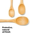 thumbnail image 4 of OXO 1130780 Good Grips Wooden Spoon Set, 3-Piece,Brown Spoons, 4 of 10