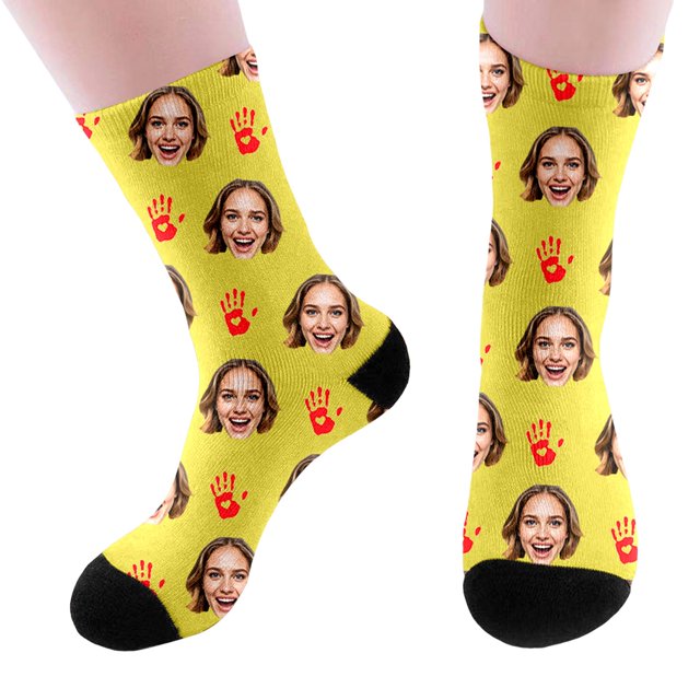 Personalised Socks With Photo Socks With Face Socks Print Photo Personalised Socks For Christmas Birthday And