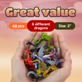 thumbnail image 2 of Dragon Toys - Juego de 24 piezas de dragón en la caja - Figura de dragón para regalos de fiesta - Premios de aula Rellenos de piñata - Suministros para bolsas de regalos de juguete de dragón - Regalos, 2 of 5