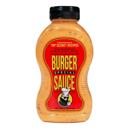 Top Secret Recipes Burger Special Sauce (like Big Mac Sauce) - for Burgers, Sandwiches & Wraps - New 11 oz Bottle