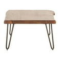 thumbnail image 6 of World Interiors Grandby Acacia Wood Live Edge Coffee Table in Walnut, 6 of 10