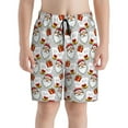 thumbnail image 2 of Cauagu Christmas Santa Claus Print Swim Trunks for Men,Youth Boys Swim Shorts Compression Liner Beach Shorts Boys' Swimming Shorts 7-20 Years Bathing Suit-Large, 2 of 7