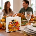 thumbnail image 5 of Thanksgiving Fall Table Decor, Thanksgiving Napkin Holder for Table, Wood Napkin Holders, Cute Turkey Pilgrim Tissue Dispenser for Kitchen Counter, Dining Table & Fall Harvest Gathering-D, 5 of 7