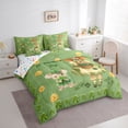 thumbnail image 4 of Feelyou Fairy Tale Girl Twin Bedding Sets 7-Piece, Happy St. Patrick's Day Bedding Comforter Set, Kawaii Shamrock Mouse Reversible Sheet Sets, Super Cozy Room Decor, 4 of 8
