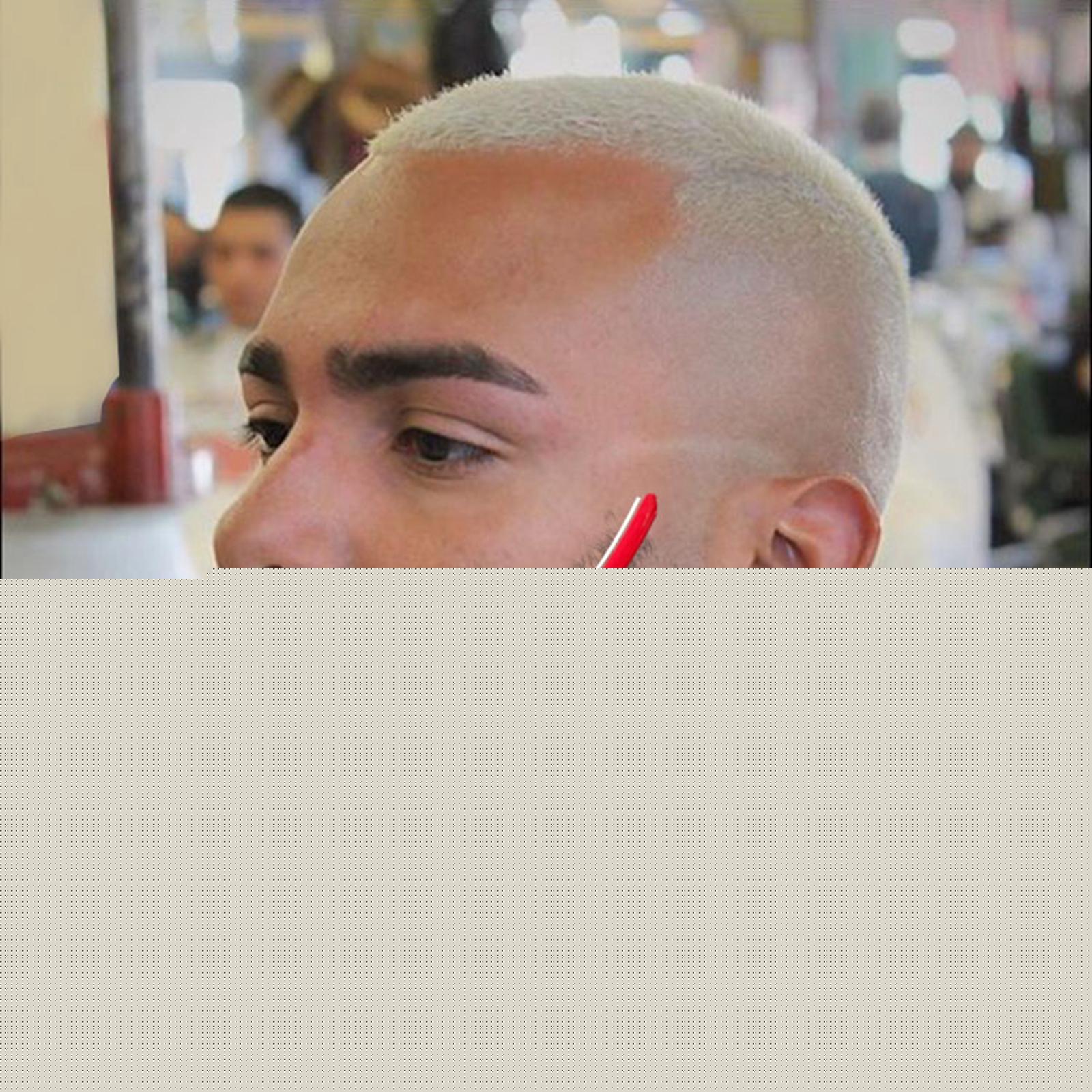 Herramienta forma a la barba Suministros de peluquero para Rojo shamjiam Plantilla moldeadora de barba