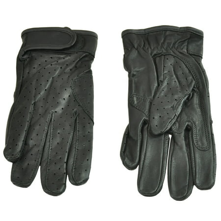 Men's Fulmer G41 Goatskin Motorcycle Riding Gloves Perforated Vented