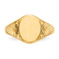 thumbnail image 4 of Bague Chevalière en Or Jaune 14k 10.0x7.5mm, 4 of 9