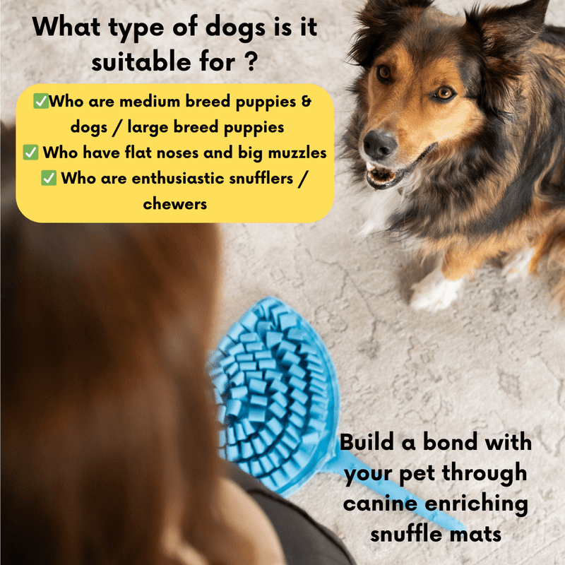 LUVMYFIDO Stingray Enrichment Foraging Snuffle Mat for Dogs, Dog Puzzle Toy, Slow Feeder