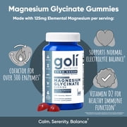 Goli Nutrition Magnesium Zero Sugar Gummies, 60 Count