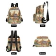 thumbnail image 2 of Casual Camel and Temple Backpack for School,College and Travel, Water Resistant Bookbag,, 2 of 7