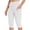 White, variant on Capri Pants for Women High Waisted Workout Yoga Pants Stretch Athletic Jogger Capris Cropped Pants Short Pants Trousers,L,Gray