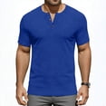 thumbnail image 2 of MOJOGO Casual Shirts for Men Ribbed Breathable Short Sleeve Tee Classic Solid Shirt for Summer Daily Wear XL, 2 of 6