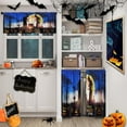 thumbnail image 2 of Halloween Moon Tree Kitchen Curtains Window Curtains and Valances Set 36 Inch, Pumpkin Witch Horror Night Short Tier Curtain for Kitchen, Spooky Small Kitchen Decor, 2 of 6