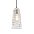 thumbnail image 3 of Aspen Creative 61046 Adjustable One-Light Hanging Mini Pendant Ceiling Light, Transitional Design in Chrome Finish, Clear Glass Shade, 5 1/2" Wide, 3 of 5