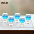 thumbnail image 6 of Almencla 10 Pieces Dollhouse Drinking Water Cups Model 1:12 Miniature Glass Kids Dollhouse Kitchen Toys Decor Dollhouse Ornament Blue, 6 of 8