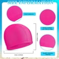thumbnail image 2 of 2Pieces Swimming Cap, Swim Cap Anti-Tear Swim Hat Comfortable No-Slip for Men Women Long Short Hair Adult Boys Girls, 2 of 7
