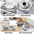 thumbnail image 6 of Floral Burst Style Dish Drying Mats Absorbent Quick Drying Dish Mat Machine Washable for Kitchen Drying Mat, Coffee Maker Mat 23.5''''x15.5'''', 6 of 6