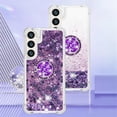 thumbnail image 2 of Quicksand Case for Samsung Galaxy S24 Plus (Not S24) for Women Girls, Glitter Sparkle Flowing Clear Liquid Cover Case with Bling Diamond Kickstand for Samsung Galaxy S24+ Plus -Purple, 2 of 14