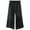 Black-2709, variant on KIDSCOOL SPACE Little Girls Wide-leg Denim Pants, 5-14T Loose Elastic Waist with String Flared Jeans Bottoms,Mid Blue,4-5 Years
