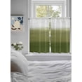 thumbnail image 3 of Sage Green Ombre 2 Panel Kitchen Curtains for Windows, Modern Abstract Art Texture Bathroom Privacy Curtain, Home Décor Window Treatment for Bedroom/Living Room 55"x45", 3 of 6