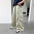 thumbnail image 2 of CONROSES Girls Baggy Cargo Pants Wide Leg Hiking Pants for Girls Trendy Solid Elastic Waist Drawstring Outdoor Jogger Pants With Pockets, 2 of 5