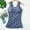 Blue, variant on Thermal Tank Top Women Plus Size Loose Fleece Lined Undershirt V Neck Lace Camisole Tops Warm Base Layer Underwear Cami Vest Pink Free Size