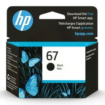 HP 67 Black Ink Cartridge, 120 Pages, (3YM56AN#140)