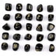 thumbnail image 2 of Piedra semipreciosa natural, runa de cristal, palabra grabada, símbolo Luen, juego de 25 piezas, 2 of 6