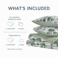 thumbnail image 6 of Regency Heights King/Cal King Comforter Sets, Reversible Seersucker Floral Bedding Sets, 3 Piece Lightweight Sage Green Botanical Flowers Comforter Bed Set with Pillow Shams, 6 of 10