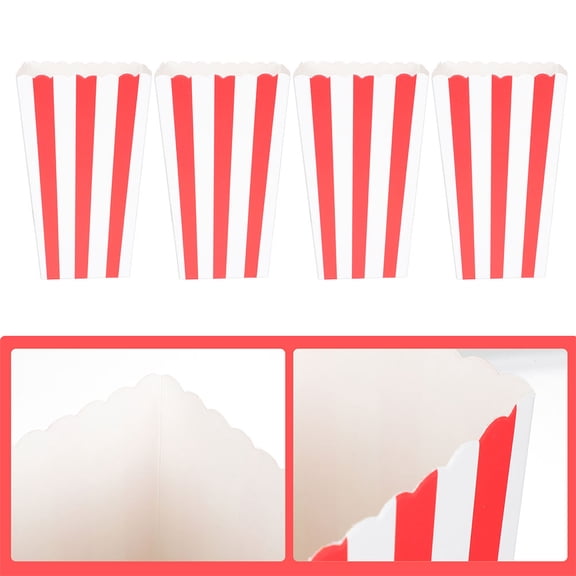 SOPOTUTU Race Car Popcorn Treat Boxes Paper Popcorn Bags 50Pcs
