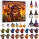 thumbnail image 2 of Calendario de Halloween con colgante de vaca y muñeco de nieve, calendario de llegada de 24 días., 2 of 9