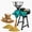 green, variant on 3000w Commercial Grade Wet Dry Grinder, 110v Electric Grain Corn Mill with Stainless Steel Hopper, Adjustable Thickness Grinder for Home & Small Business