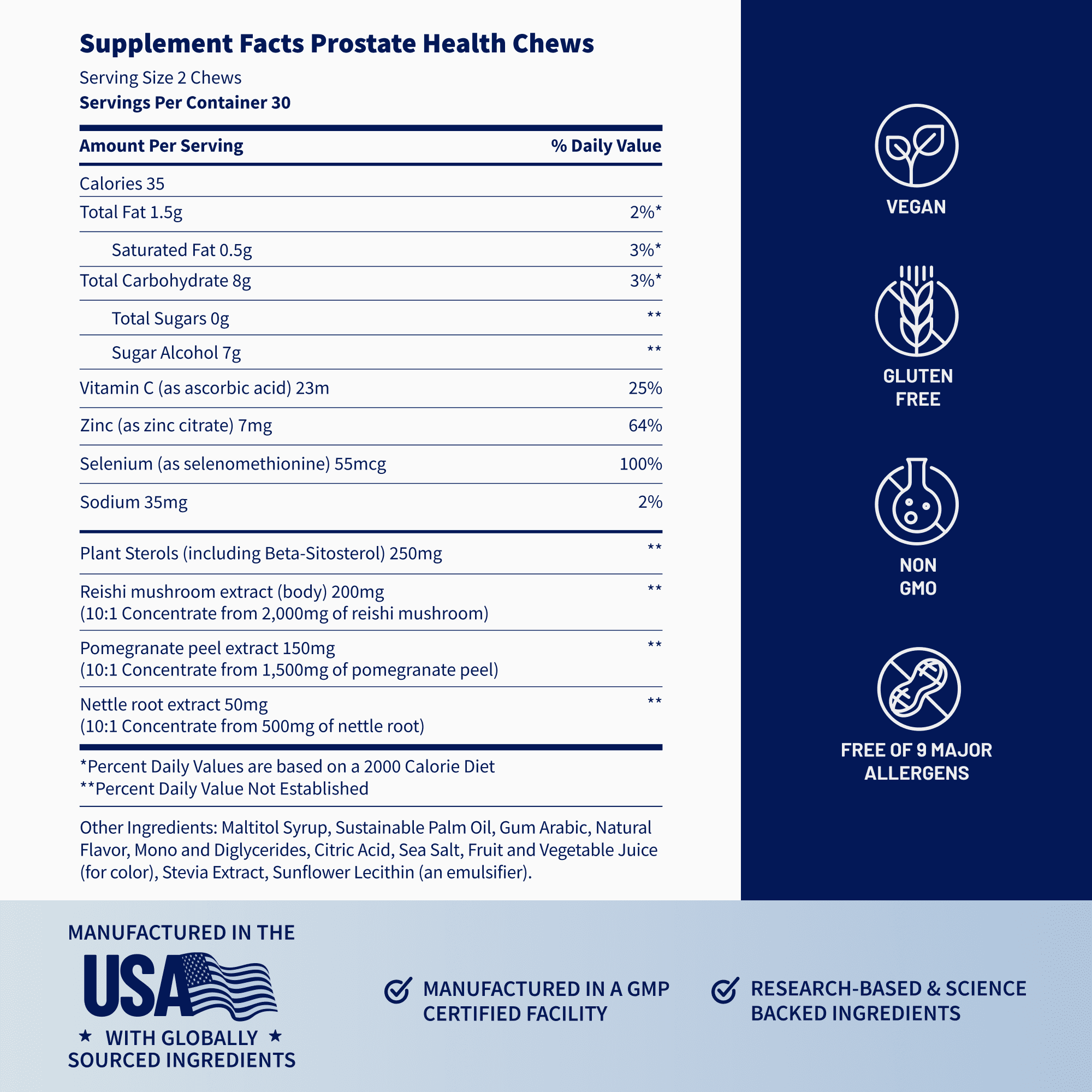 Snap Supplements Prostate Chews, Plant Sterol, Reishi, Supports Prostate and Urinary Wellness, 60 Sugar Free Soft Chews, Pomegranate-Berry Flavor