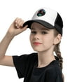 thumbnail image 5 of PAYOHTO Kids Sea Turtle Ocean Waves Style Boho Baseball Hat Back Adjustable Mesh Breathable Hats Black Trucker Cap Outdoor Fishing Sun Caps for Boys or Girls ages 4-10, 5 of 9