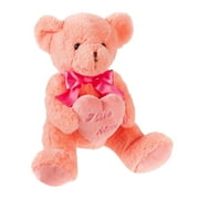 "I Love Mom" Plush, Pink, 10"