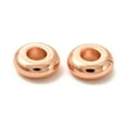 thumbnail image 2 of 50 pc Brass Spacer Beads Long-Lasting Plated Flat Round/Disc Heishi Beads Real Rose golden Plated 6.5x2.5mm Hole: 2.5mm, 2 of 3