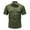 Army Green, variant on Afdoent Men's Shirts Male Summer Solid Color Outdoor Casual Style With Pocket Thin Short Sleeve Shirt Beach Vacation Shirt