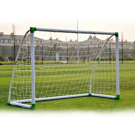 Zimtown 6' x 4' Soccer Goal Anchors Foootball Training Set with Net Straps for Indoor / Outdoor Garden Backyard, Kids Youth