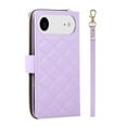thumbnail image 3 of For Apple iPhone Air Wallet Case Magnetic Flip Cover 9-Card Slots Zipper Pocket With Detachable Shoulder Strap And Wrist Strap,Purple,For iPhone Air, 3 of 6