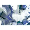 thumbnail image 2 of King 32x24 White Modern Wood Framed Museum Art Print Titled - Travelers Blue, 2 of 4