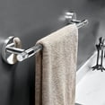 thumbnail image 5 of Toallero de barra para baño, toallero de acrílico transparente de 20, toallero de pared de Lucite (plata brillante), toallero de baño, toallero de inodoro, 5 of 5