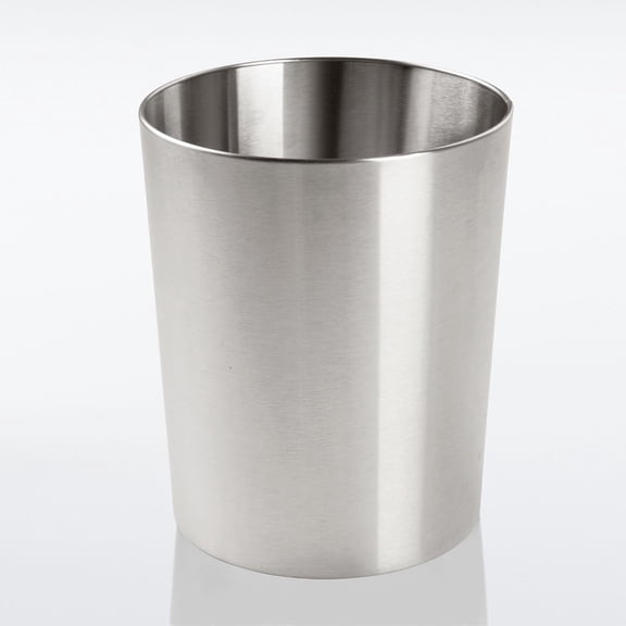 Small Stainless Steel Round Bathroom - Set of 4 - Brushed