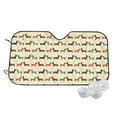 thumbnail image 2 of Picia Dachshund Dog Curved Windshield Sunshade Accordion Folding Style Auto Shade for Car Truck SUV Van Blocks UV Ray Sun Visor Protector -Small, 2 of 7