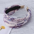 thumbnail image 6 of Unique Bargains 1 Pc Exquisite Pleated Chiffon Headband Purple, 6 of 6